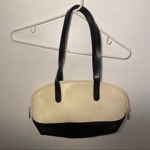 FURLA - off white black small bowling bag